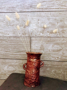 Copper Slender Floral Vase