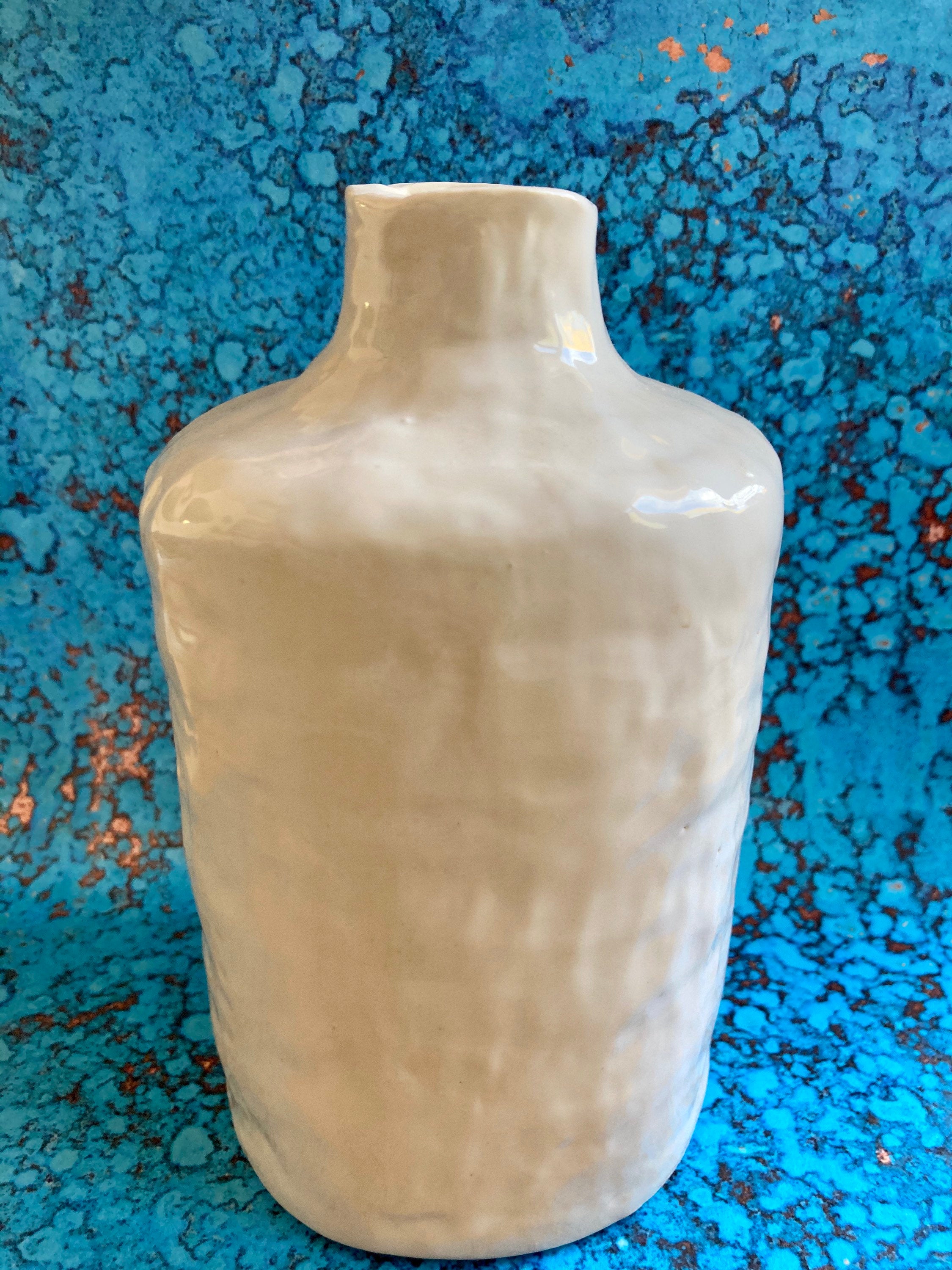 Classic White Ceramic Flower Vase
