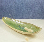 Load image into Gallery viewer, Canoe Ceramic Serving Dish - Olive Green
